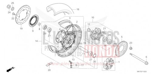 REAR WHEEL ADV750S de 2025